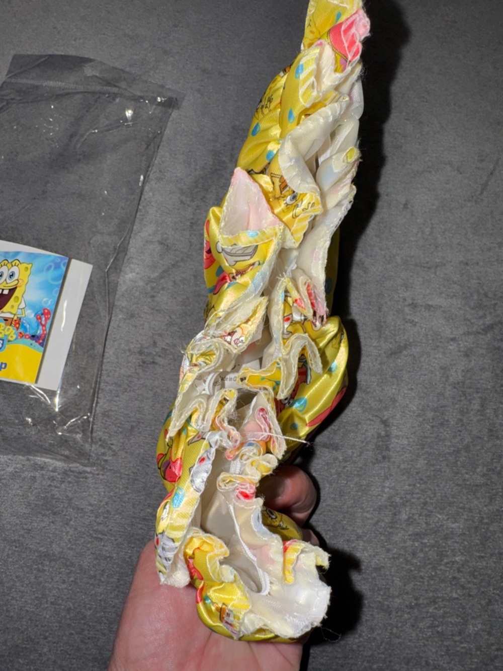 SpongeBob SquarePants- NWT Patterned Satin Shower Cap/Bonnet - Picture 5 of 11